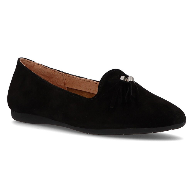 Filippo Leder Slipper DP2025/21 BK Schwarz