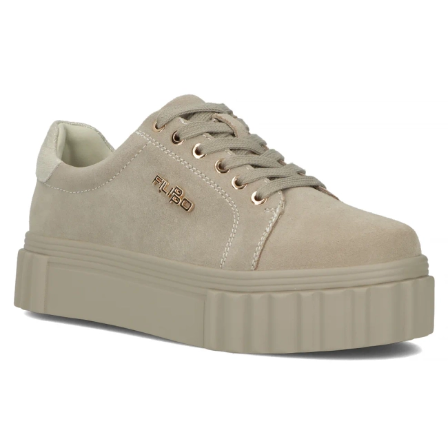 Filippo Lederhalbschuhe mit Plateausohle DP6110/24 BE Grau